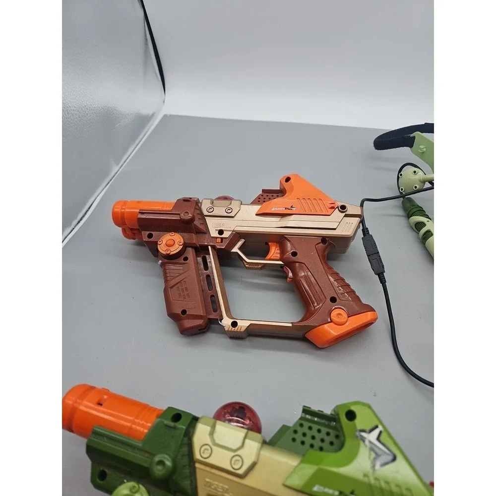 Lazer Tag 2004 Tiger Electronics Green Orange Team Ops Lot Laser Guns Goggles